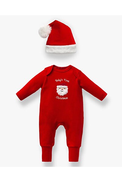 Nipperland Unisex Christmas Jumpsuit with Hat