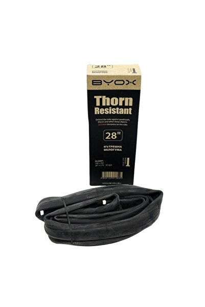 byox Camera bicicleta anti-pana Butyl 700 x 45 C, 28 inch х 1.75/2.125 AV 40 mm