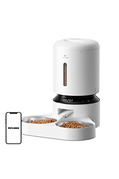 petlibro Granary double bowl food dispenser 5L (white)