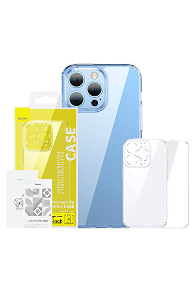 Baseus SuperCeramic set de protecție carcasă din sticlă transparentă și sticl...