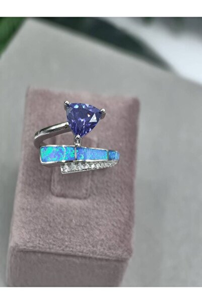 argint 925 BLUEMARINE OPAL STONE RING