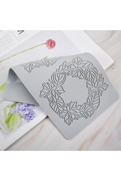 Dharst Silicone mold for lace - Leaf wreath - T13156
