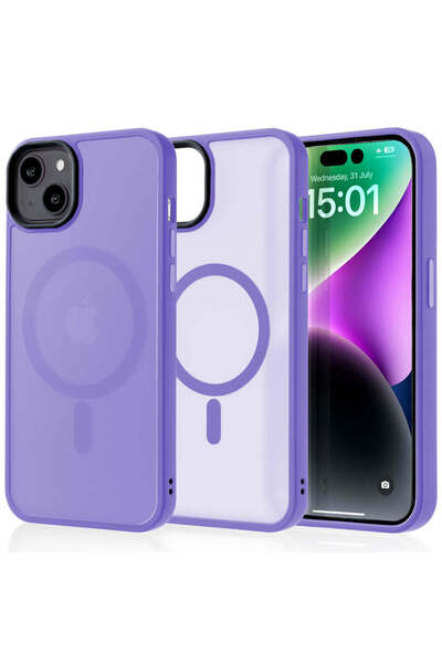 Casey Studios Husa Magsafe iPhone 14 Plus, Incarcare Wireless, Margini Ridica...