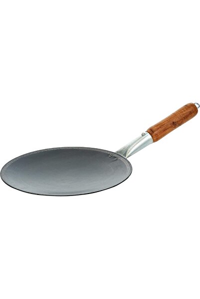 RAJ Cast Iron Frying Pan with Handle, Black, IHT010