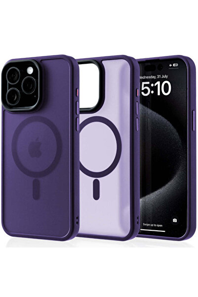 Casey Studios Husa Magsafe iPhone 15 Pro Max, Incarcare Wireless, Margini Rid...