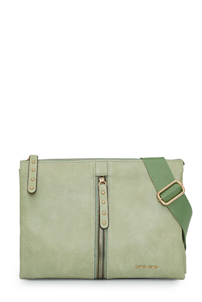 David Jones Crossbody Bag with Flap and Zipper Detail Dj245-2