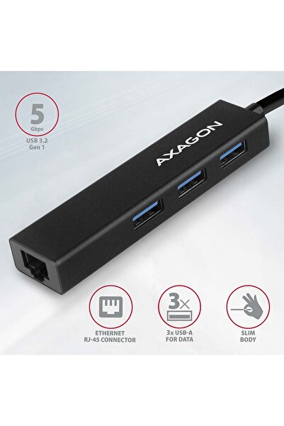 Other AXAGON SuperSpeed USB-A Hub and Gigabit LAN | HMA-GL3A