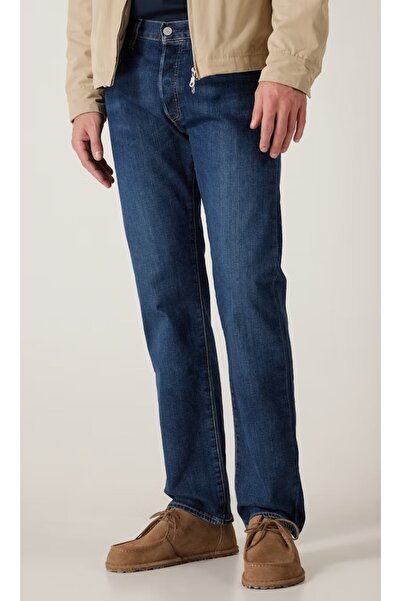 Levi's ®   501 ®   Αυθεντικό ελαστικό ύφασμα ελαστικό ανδρικό τζιν παντελόνι σε μπλε ναυτικό χρώμα