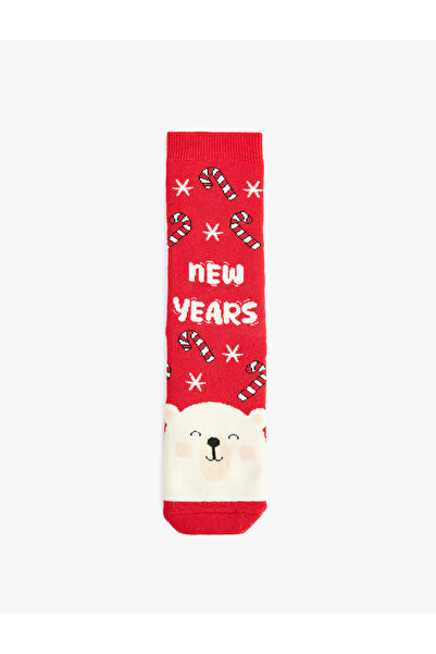 Koton Christmas Themed Thick Cotton Socks