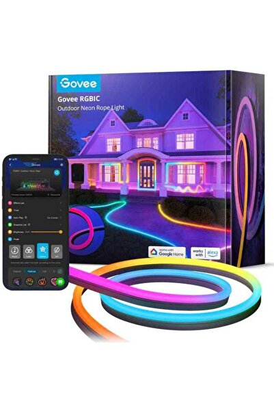 Govee Outdoor smart LED strip Neon Rope Light H61A83D1 RGBIC Wi-Fi Bluetooth 72W 1130l