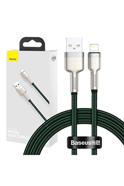 Baseus Cablu USB pentru Lightning Cafule, 2,4A, 1m (verde)