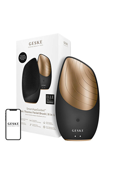 Geske Sonic Thermo Facial Brush 6in1 with APP (gray)