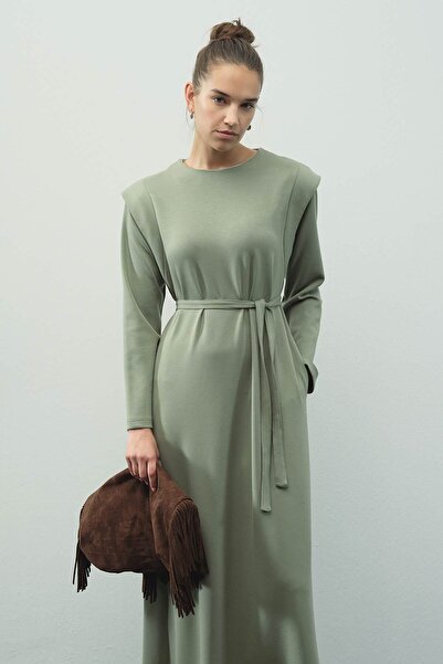 Hooopstore Aller Detailed Compact Cotton Cağla Dress