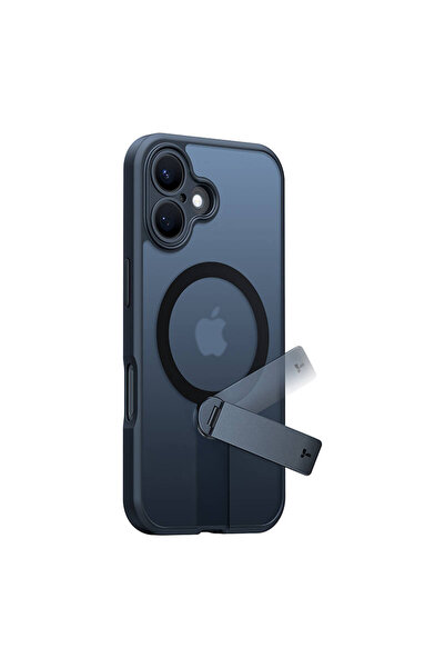 TORRAS Carcasă Pstand Spin pentru iPhone 16 (negru)