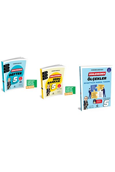 Eker Test Yayınları 3'Lü Din Kültürü Set 5.Sınıf Dinlendiren Defter + Dinlend...