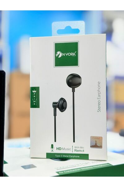 NYORK سماعة أذن من النوع C معدنية