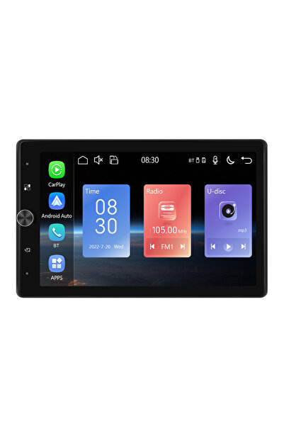podofo 10.4 inch ROTARY Car Navigation Manual, Carplay & Android Auto, Rear View Camera Included