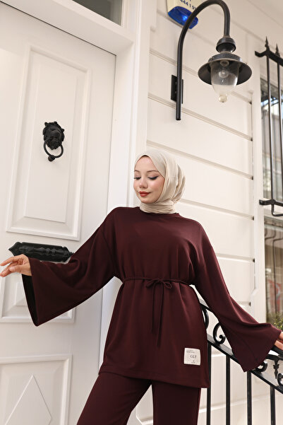 ECESSA FASHİON Butterfly Sleeve Modal Fabric Double Set