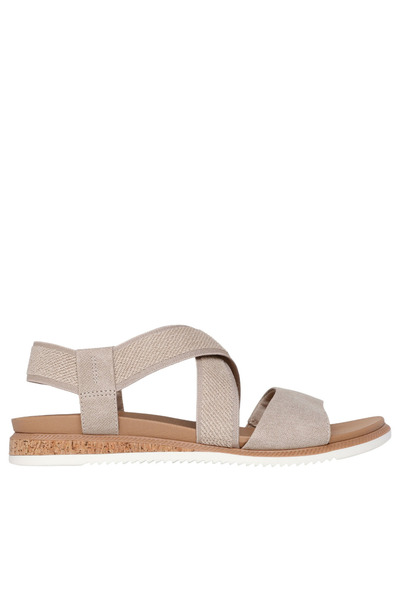 SKECHERS Sports sandals, ladies, BOBS DESERT KISS LOW 114705-TPE beige, textile 35