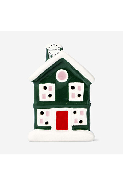 Flying Tiger Copenhagen Seramik Yeşil Kurabiye Ev LED Işık