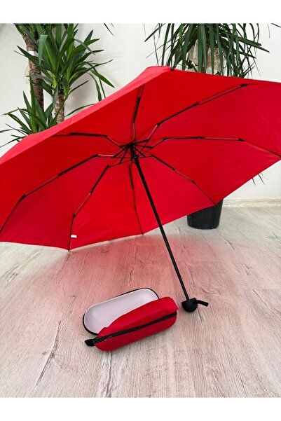 Market Su Geçirmez Mini Kapsül Şemsiye – Katlanabilir Sert Kılıflı Kompakt Şe...