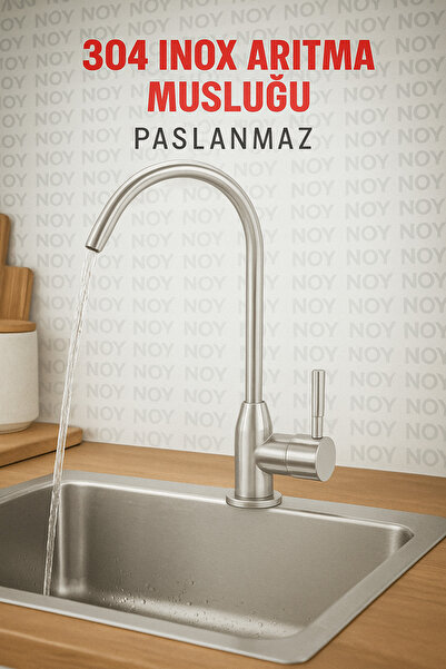NOY Arıtma Musluğu Paslanmaz Çelik 304 Inox – Uzun Ömürlü Mutfak Bataryası