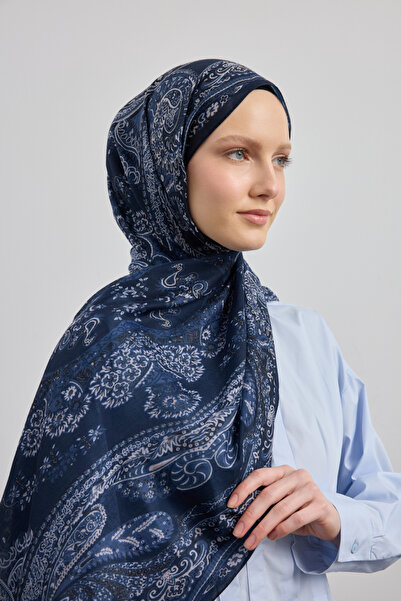Qef Cotton Shawl Flow Indigo