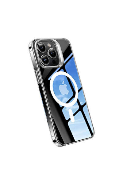 TORRAS Carcasă telefonică UPRO Lstand Clear-Mag pentru iPhone 15 PRO (transpa...
