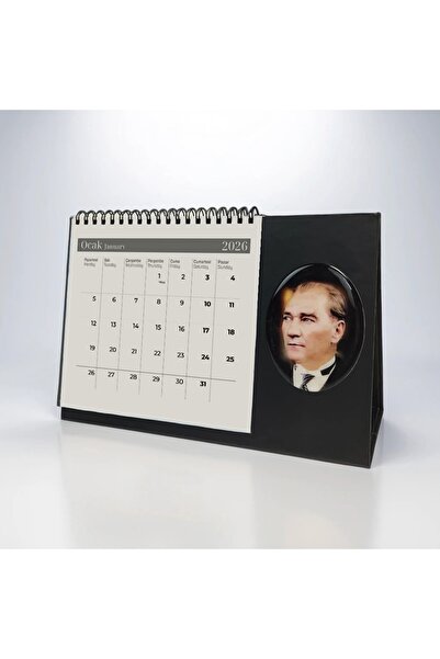 CLEEV 2026 Atatürk Damla Etiketi ile Masa Takvimi x2 Adet