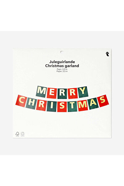 Flying Tiger Copenhagen Merry Christmas Kağıt Duvar Süsü