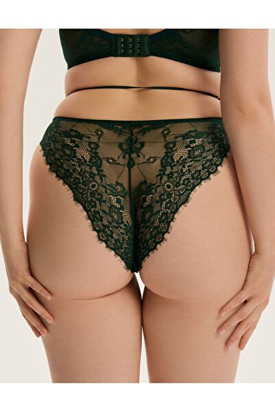 ESOTIQ Women's Lace Briefs Elegant Panties Brazilian Floral Design with Decorative Waist Band | Netsi