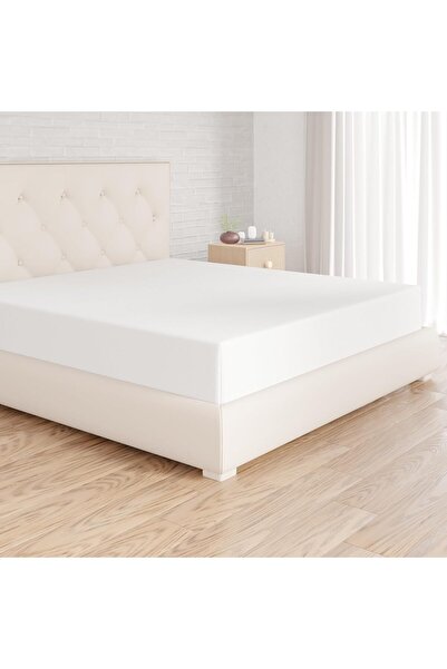 Amazon basics Microfiber Fitted Sheet, Bright White, 180 x 200 x 30 cm