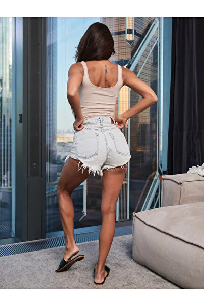 LİRONA Like Nothing Soft Fabric Modal Very Comfortable Wide Strap Undershirt and Outerwear Collar Tulle Piped