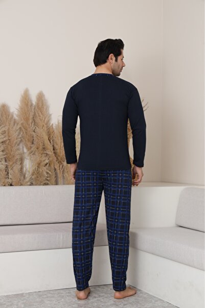 Sude HOMEWEAR Ανδρικό σετ πιτζάμες με μακριά μανίκια