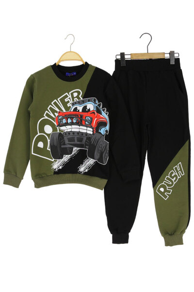 CRASSİ Αθλητικό κοστούμι για αγόρια με τύπωμα επένδυση fleece Χειμερινό