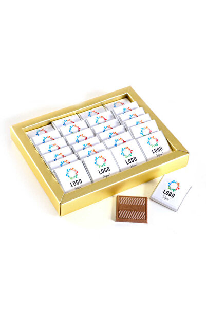 Hacı Şerif Firmalara Özel Promosyon Kurumsal Logolu (24 Adet Madlen Çikolata)