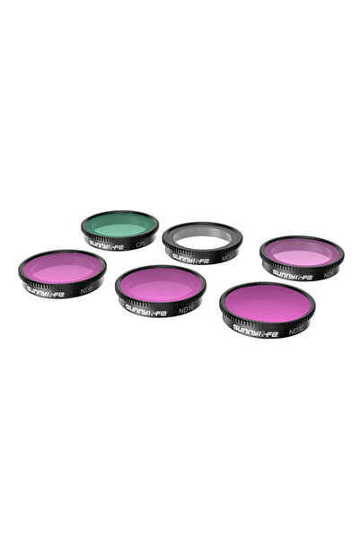 SunnyLife Set of 6 MCUV+CPL+ND4+ND8+ND16+ND32 filters for Insta360 GO 3/2