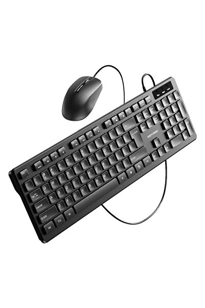 Vention KTCB0-EN Wired keyboard + mouse + mouse pad set (black)