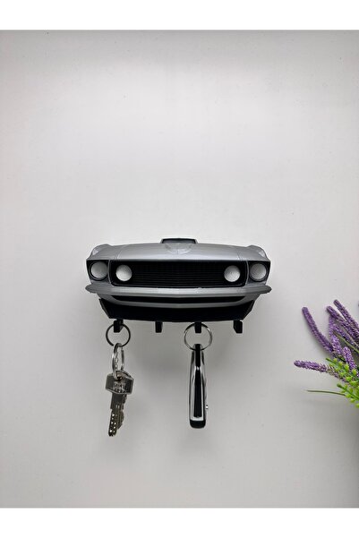 Butik 3D Printing Decorative Ford Mustang (My 69) Model Designed Keychain