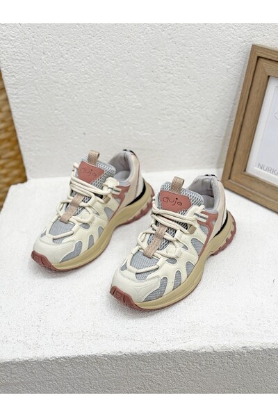 Guja 26K317 ÇOK RENKLİ 4CM KALIN TABAN SNEAKER SPOR AYAKKABI KADIN