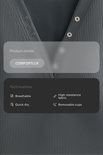 Oysho Comfortlux long-sleeved rib T-shirt