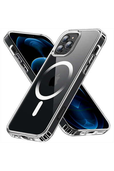 Casey Studios Husa Magsafe iPhone 12/12 Pro, Incarcare Wireless, Margini Ridi...