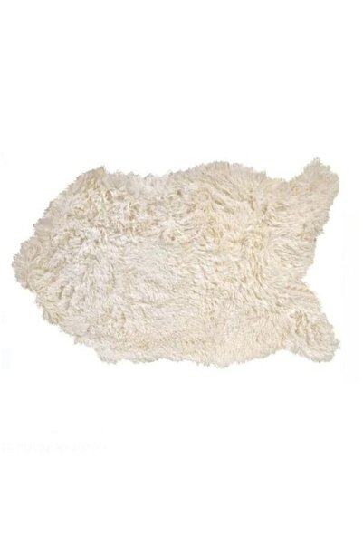 AB HOMES faux fur rug, white, 55x90 cm – fluffy, soft, elegant, ideal for bedroom or living