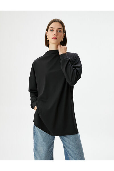 Koton Tricou negru pentru femei 3WPK10002EK