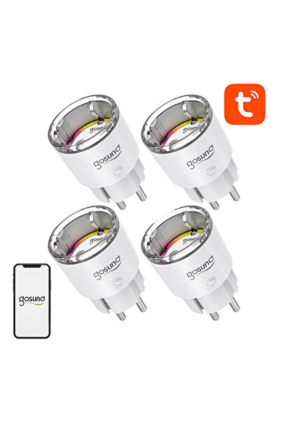 Gosund EP2 WiFi Smart Socket, 4 Pieces (Pack of Four) 10A Tuya