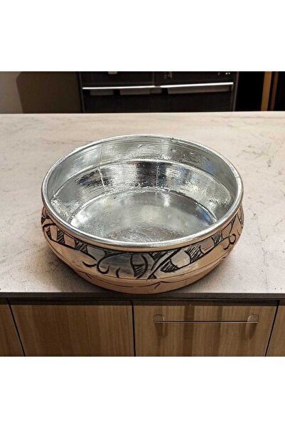 Bakır Center Copper Snack Bowl & Copper Breakfast Bowl with Carved Workmanship 10 cm Copper Snack Bowl, Copper Sauce Bowl, Copper Plate