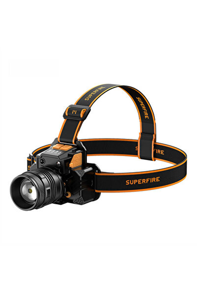 SUPERFIRE Lanternă frontală HL58 – 350 lm, USB, 3 moduri, 200 m