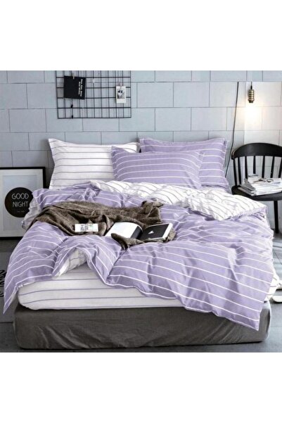 Pucioasa Lenjerie pat dublu cu elastic, bumbac satinat