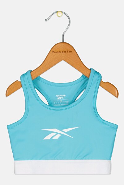 Reebok Toddlers Girl Brand Logo Bralette, Blue