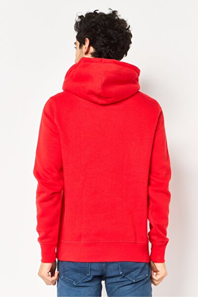 Tommy Hilfiger Men Embroidered Long Sleeve Hoodie, Red